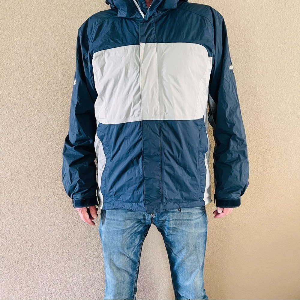 BONFIRE Snowboarding GT Series Blue/Gray Snowboard/Ski JACKET Mens L.